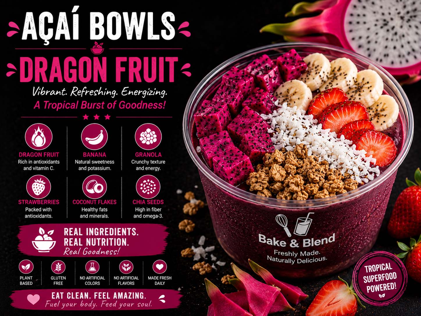 Dragon Fruit Acai Bowl